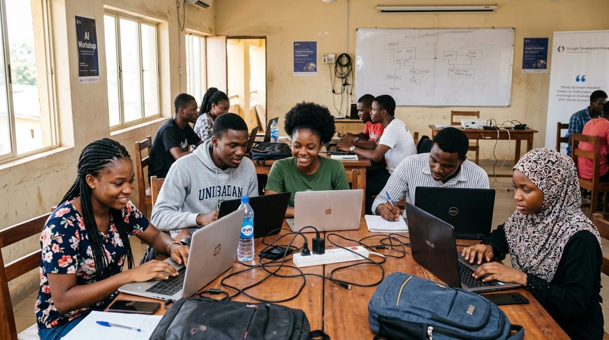 Students in NexGen Hive bootcamp classroom