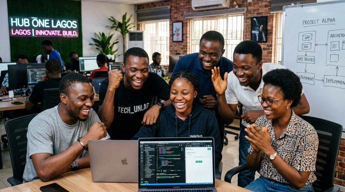 Builders collaborating at NexGen Hive hackathon